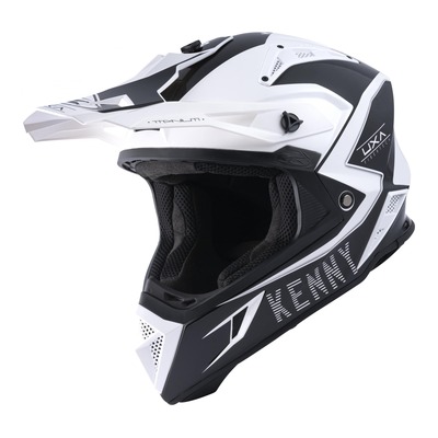 Casque cross Kenny Titanium Graphic blanc/noir brillant 2022
