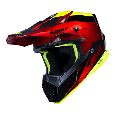 Casque cross Kenny Track Graphic candy/rouge