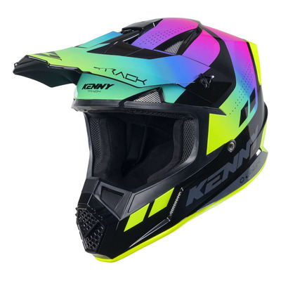 Casque cross Kenny Track Graphic neon shinny