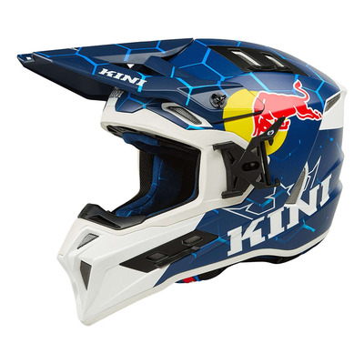Casque cross Kini Red Bull EXC 1.0 blue/white