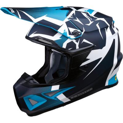 Casque cross Moose Racing FI Agroid MIPS bleu/bleu marine