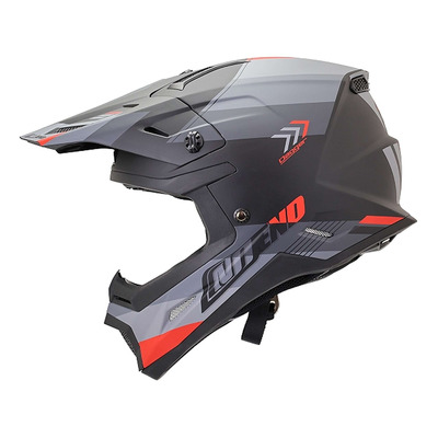 Casque cross NOEND Dagger - Noir / Rouge Mat