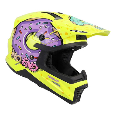 Casque cross Noend Donuts jaune