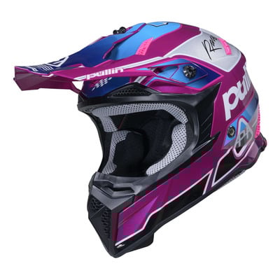 Casque cross Pull-In Graphic + Team silver