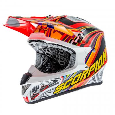 Casque cross Scorpion VX-20 AIR SYM Rouge fluo