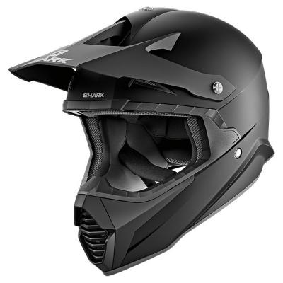 Casque cross Shark VARIAL BLANK MAT noir