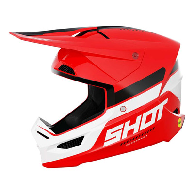 Casque cross Shot Race Iron red glossy