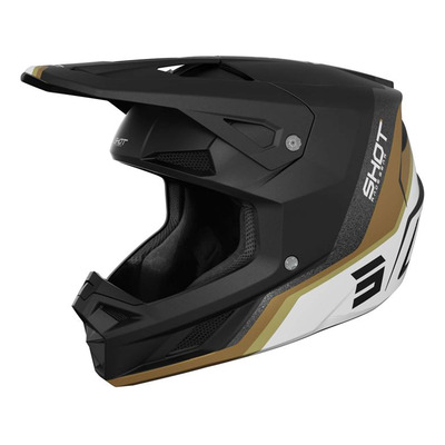 Casque cross Shot Speed Atomic gold matt