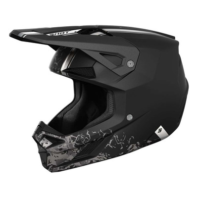 Casque cross Shot Speed Battle black matt