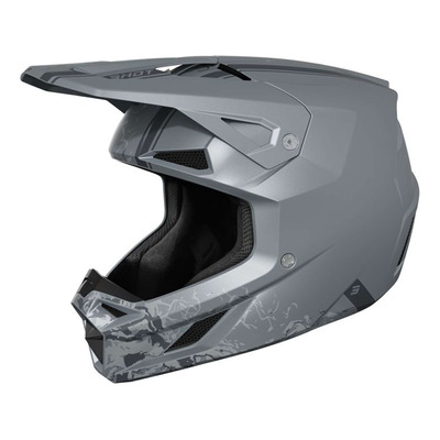 Casque cross Shot Speed Battle grey matt