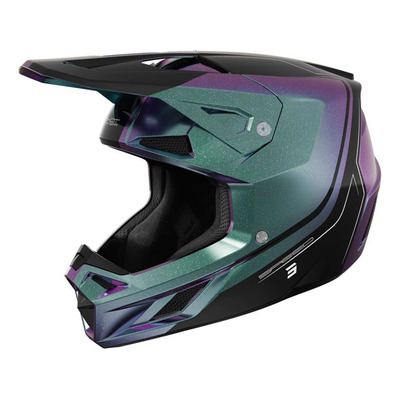 Casque cross Shot Speed Fury cameleon pearly