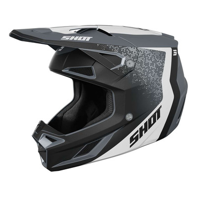 Casque cross Shot Speed Hybrid grey matt