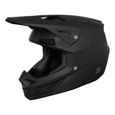 Casque cross Shot Speed Solid black matt