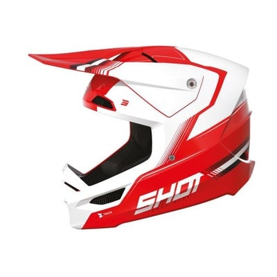 Casque cross Shot Tracer rouge