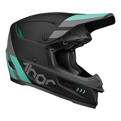 Casque cross Thor Reflex Mips® Cube ece noir/mint mat