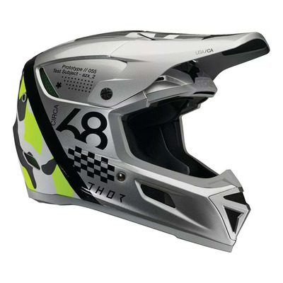 Casque cross Thor Reflex Sport Riot grey/acid