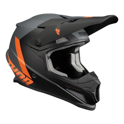 Casque cross Thor Sector Chev charcoal/orange mat