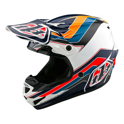 Casque cross Troy Lee Designs SE4 Polyacrylite Block charcoal/red