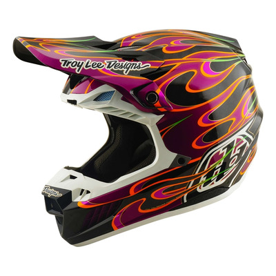 Casque cross Troy Lee Designs SE5 Carbon MIPS Torched noir/violet