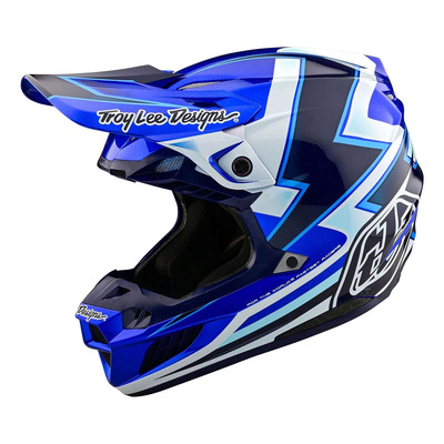Casque cross Troy Lee Designs SE5 Composite MIPS Ever blue
