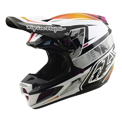 Casque cross Troy Lee Designs SE5 Composite MIPS Lined Up noir