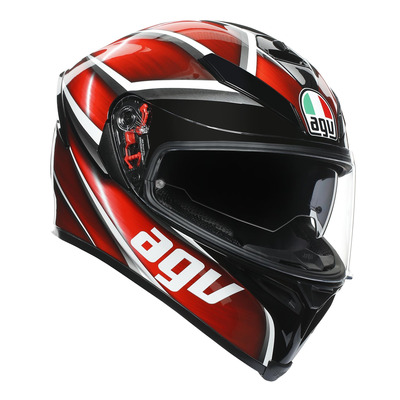Casque intégral AGV K5 S Tempest noir/rouge (ECE 22.05)