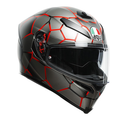 Casque intégral AGV K5 S Vulcanum rouge (ECE 22.05)