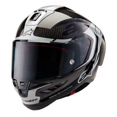 Casque intégral Alpinestars Supertech R10 Element black/carbone/silver/black glossy