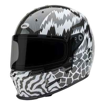Casque intégral Bell Eliminator Carbon Deathspray gloss black/white/black