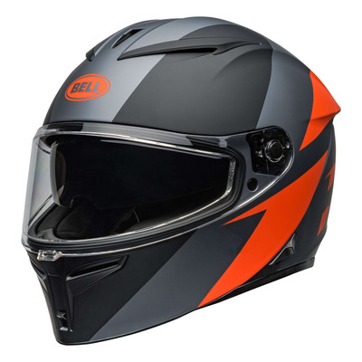 Casque intégral Bell Lithium Shear matte gray/orange