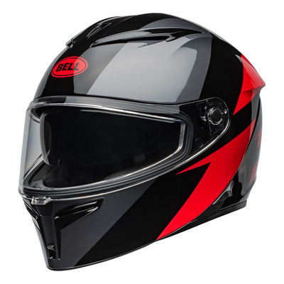 Casque intégral Bell Lithium Shear metallic gray/red