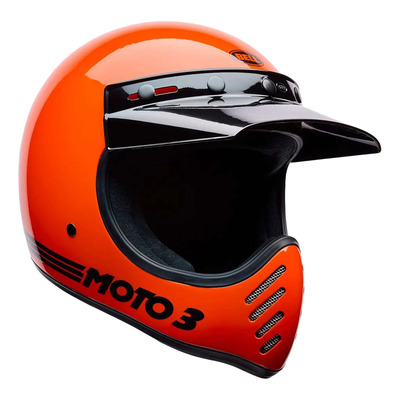 Casque intégral Bell Moto-3 Classic glossy orange