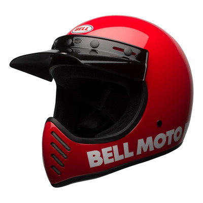 Casque intégral Bell Moto-3 Classic rouge brillant
