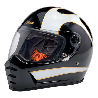 Casque intégral Biltwell Lane Splitter Flames black/white