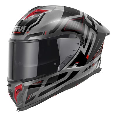 Casque intégral Givi 50.3 Quasar titanium/rouge/noir brillant