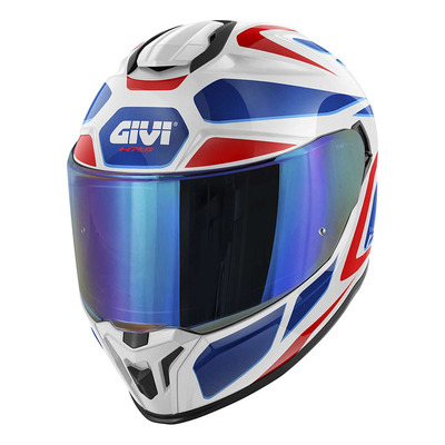 Casque intégral Givi 55.1 Zephir white/red/metal blue gloss