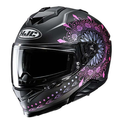 Casque intégral HJC i71 Niel MC28SF noir/rose/violet mat