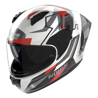 Casque intégral Nolan N60-6 Sport Corsa 356 blanc/noir/rouge métal