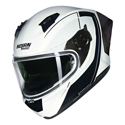 Casque intégral Nolan N60-6 Sport Mesmerico 341 blanc/noir metal