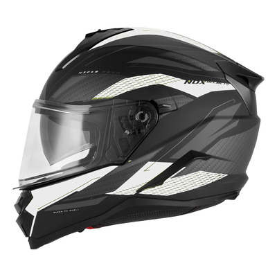 Casque intégral Nox N304S Revo noir mat/blanc