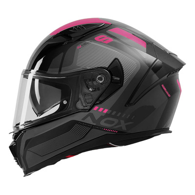 Casque intégral Nox N402 Mentor noir/rose