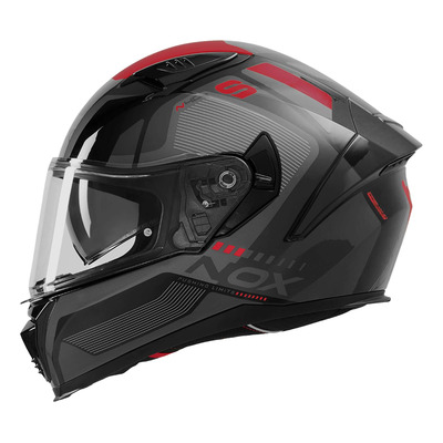 Casque intégral Nox N402 Mentor noir/rouge
