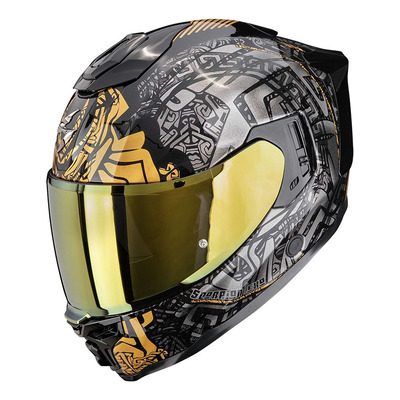 Casque intégral Scorpion Exo-1500 Air Apus noir/gris/or