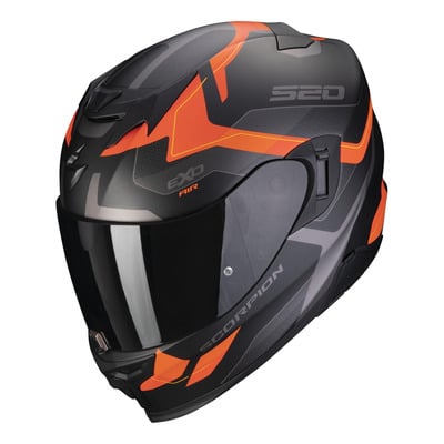 Casque intégral Scorpion Exo-520 Evo Air Elan noir mat/orange