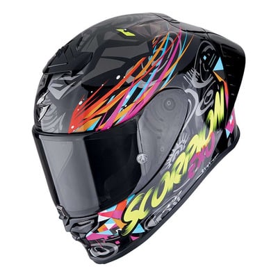 Casque intégral Scorpion Exo-R1 Evo 2 Air Savage black/blue/pink