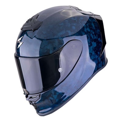 Casque intégral Scorpion Exo-R1 Evo II Onyx Carbon Air blue