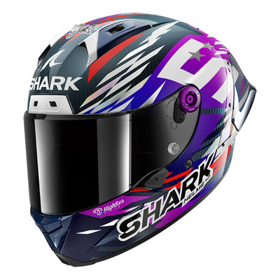 Casque intégral Shark Aeron-GP FIM Racing #2 Replica Zarco Signature 2026 carbon/violet/chrome