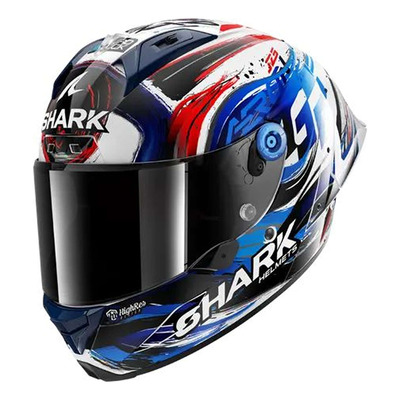 Casque intégral Shark Aeron-GP FIM Racing Replica Zarco Signature white/black/blue