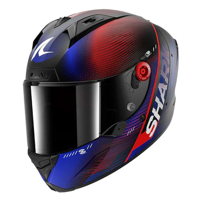 Casque intégral Shark Aeron Speed Tech carbone/bleu/rouge mat