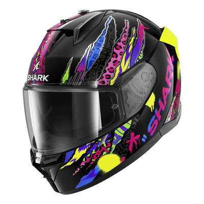 Casque intégral Shark D-Skwal 3 Fawn black/violet/yellow